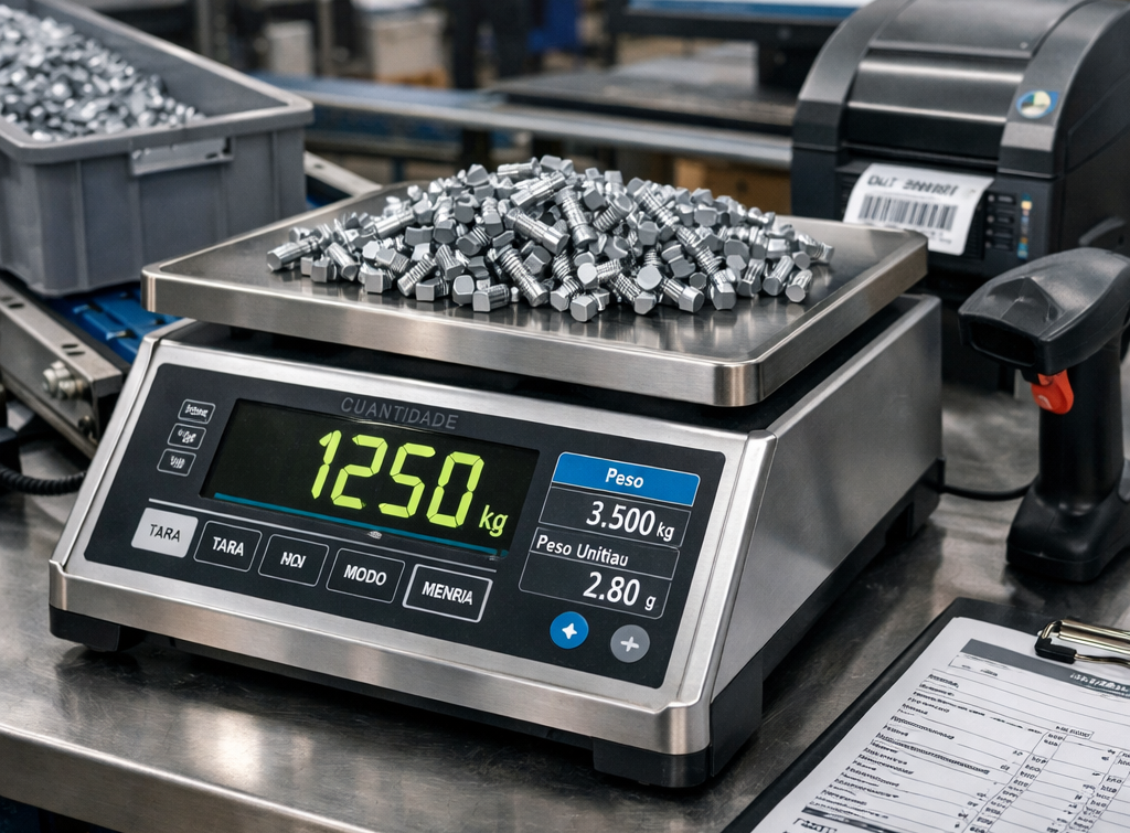 máquina de pesar peças